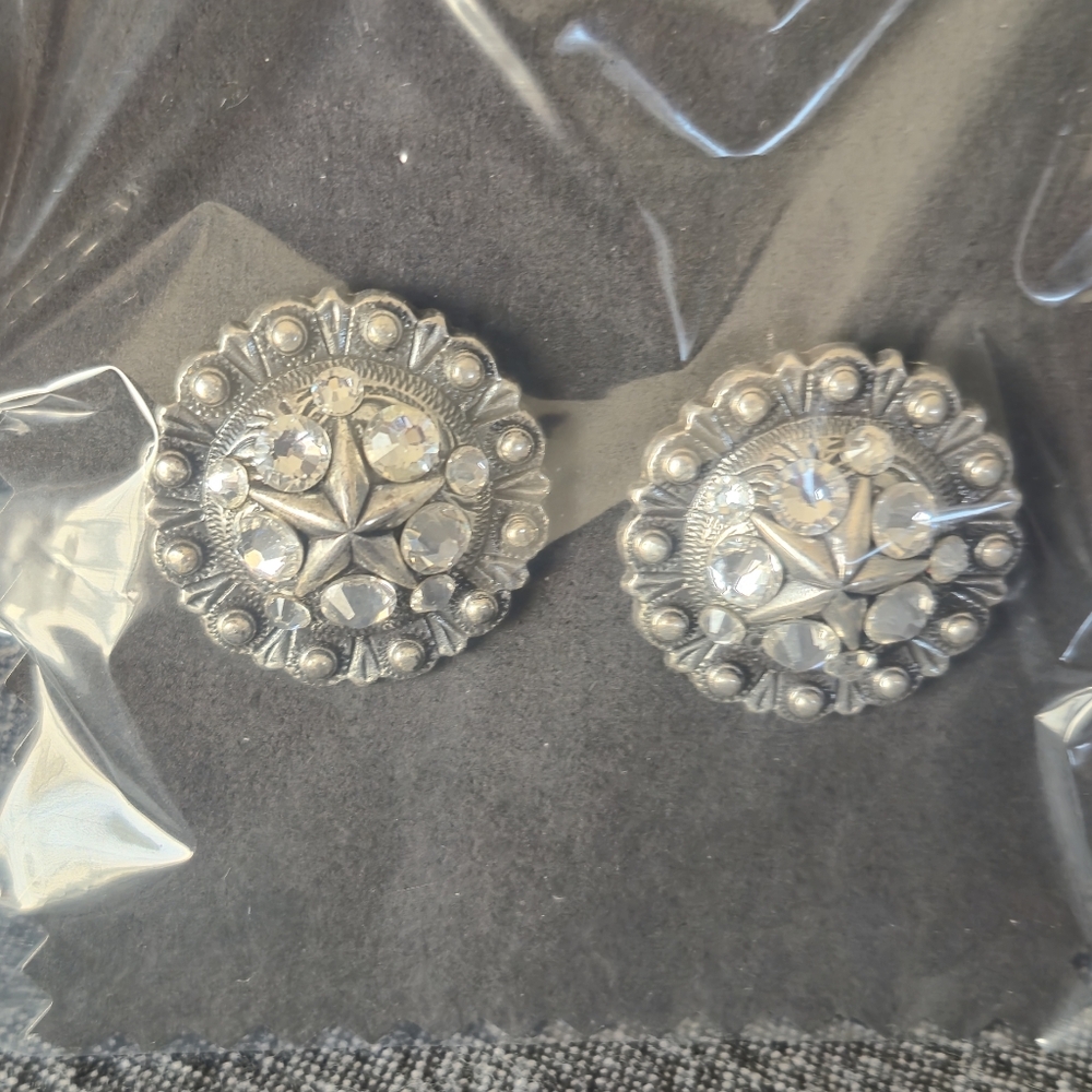 Silver And Zirconia Diamond Earrings